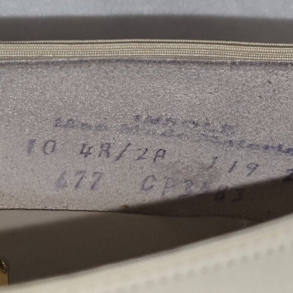 FOOT-SO-PORT STEPETTES VINTAGE BEIGE PUMPS SQUARE TOE BLOCK HEEL WOMENS SIZE 10 - Picture 6 of 8